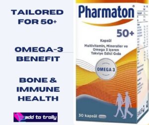 Pharmaton 50 Plus Geriatric- Multivitamin with Omega-3