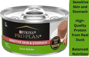 Purina Pro Plan Sensitive Skin and Stomach Wet Cat Food, Sensitive Skin and Stomach