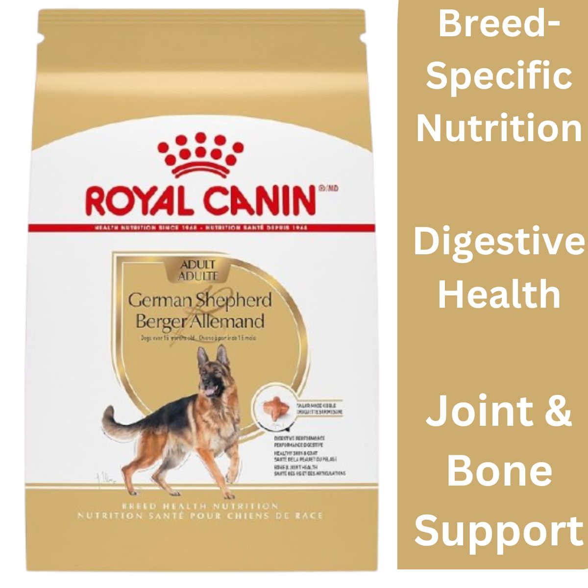 Royal Canin German Shepherd Adult Dry Dog Food, 30 lb bag