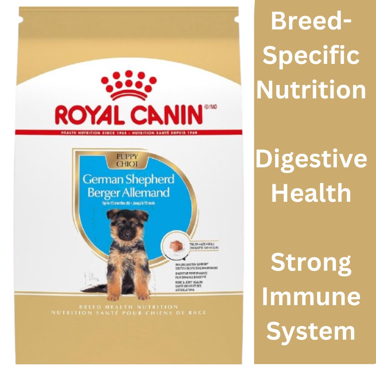 Royal Canin German Shepherd Puppy Breed Specific Dry Dog Food, 30 lb. bag